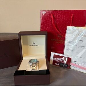 Beautiful Luxury Tiffany Baby Blue Dial Smooth Bezel 41.6mm watch